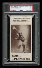 PSA 5  JOSEPHINE BAKER  1931 Pernod Colonial Exposition Card #58 SENSATIONAL