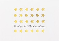 Weihnachten GlüCkwunschkarte Mit Umschlag Querformat Sterne FröHliche
