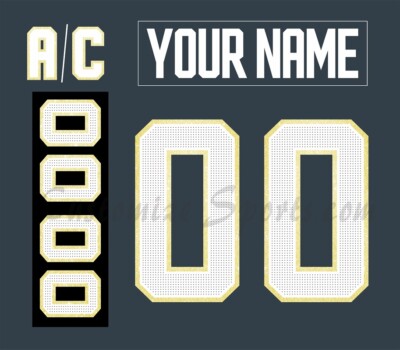 Vegas Golden Knights Customized Number Kit For 2017-22 Home Uniform