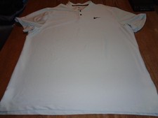 Nike Texture Blade Golf Polo Shirt Men's XXL Powder Blue Dri-FIT