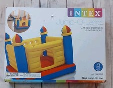 New Intex Inflatable Colorful Jump-O-Lene Castle Bounce House Kids Ages 3-6 Fun