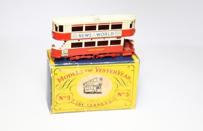 Matchbox Yesteryear Y-3 London E Class Tramcar in OVP - seltene Farbe