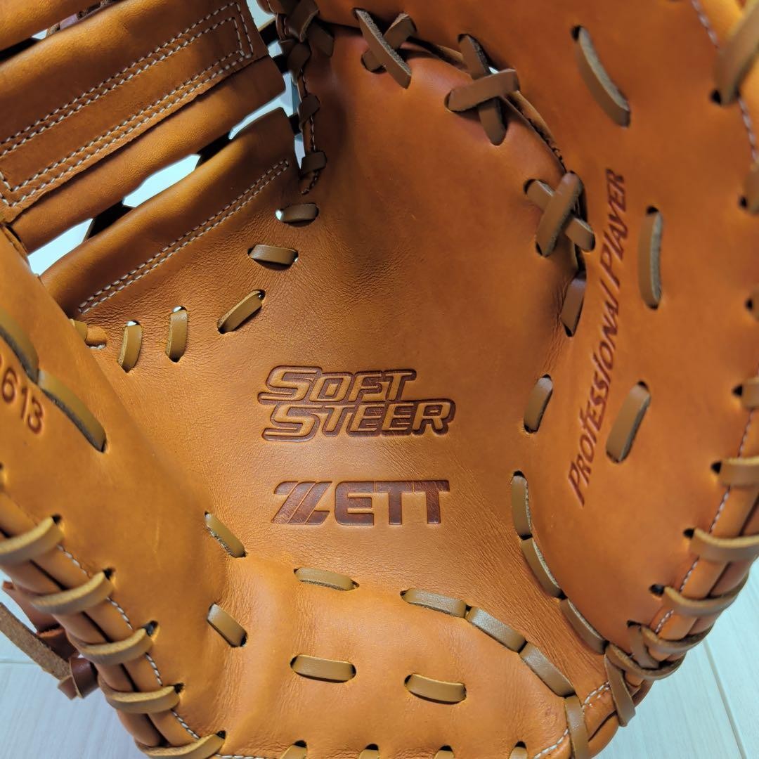 ZETT Soft Steer First Base Mitt Right-Hand Soft Brown New 2026