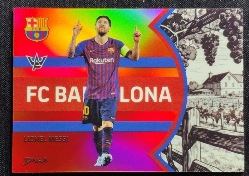 Lionel Messi 2026 Daka Fc Barcelona Blaugrana Vintage Red /99 #BV-2