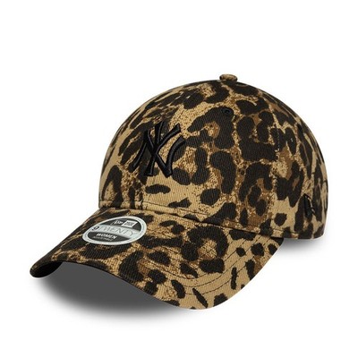 New York Yankees Damen Kappe Leopard dunkelbraun 9ZWANZIG verstellbar