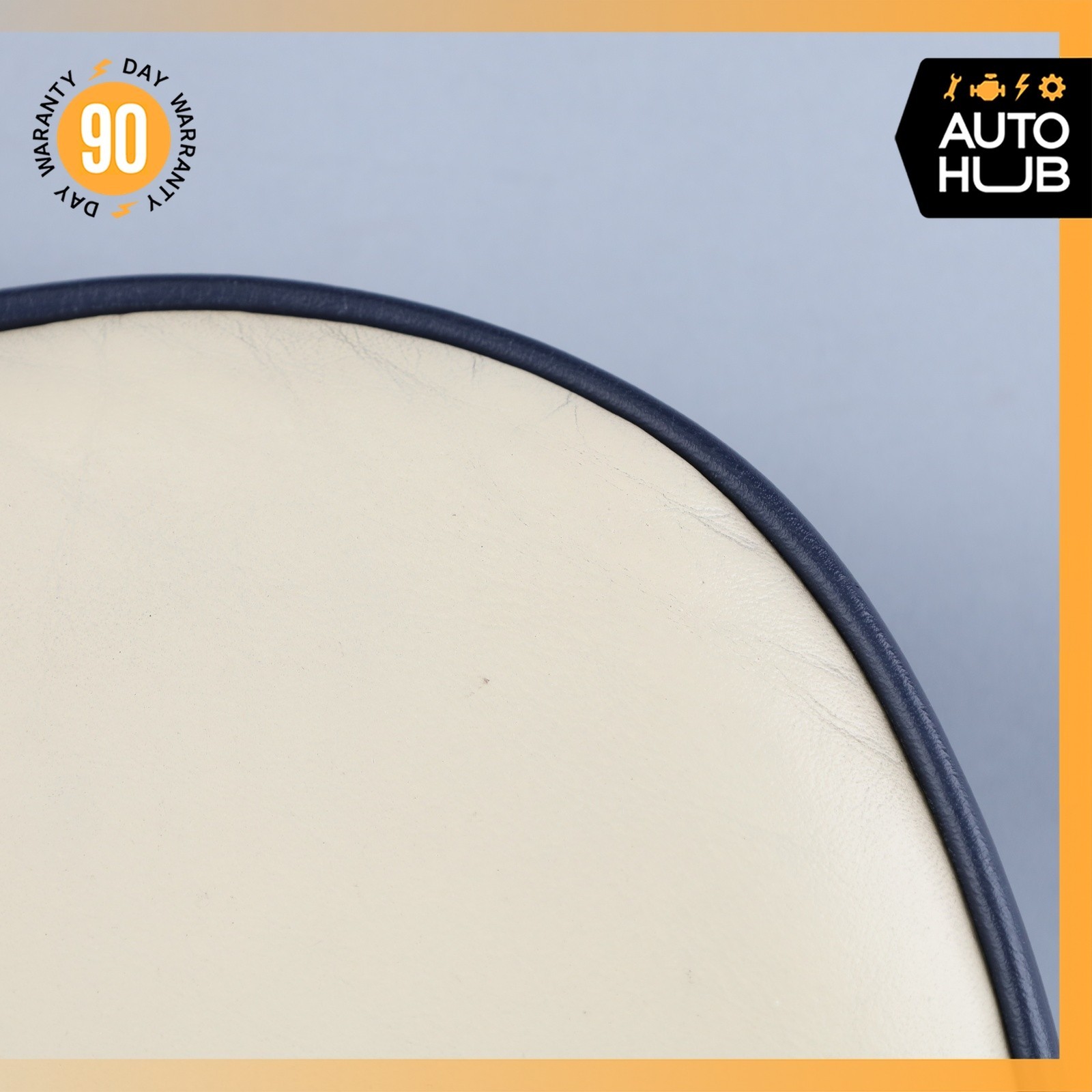 00-04 Aston Martin DB7 Front Left or Right Seat Headrest Beige / Blue OEM 38k