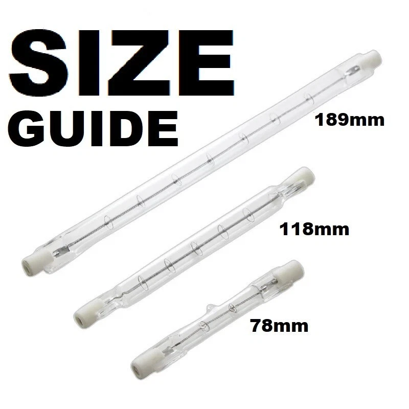 5X  Linear Tungsten Halogen Light Bulbs R7s Tube Floodlight Lamp - Image 2 of 2