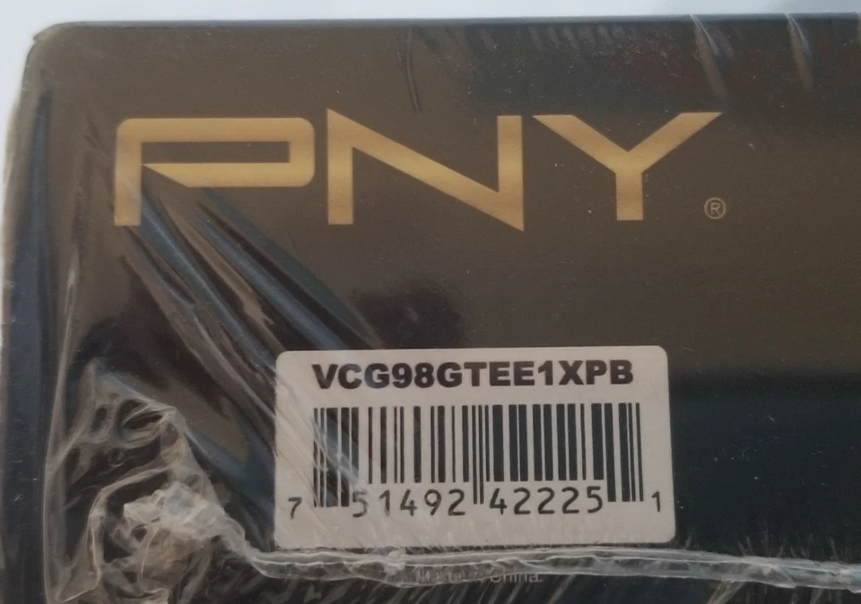 PNY NVIDIA GEFORCE 9800 GT 1GB VCG98GTEE1XPB PCI EXPRESS New Sealed - Image 3 of 3