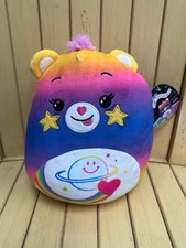 NEW Squishmallows 12  Inch Care Bears Starlight Love Bear Rainbow Planet Belly
