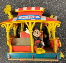 Disney Disneyland Vintage Toontown Jolly Trolly Mickey Mouse Toy Train