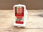 Vintage Marx Service Station Playset Plastic Gas Pump Hi-Test/Regular - 2 1/4"