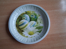 Osterteller, Blechteller, 26 cm
