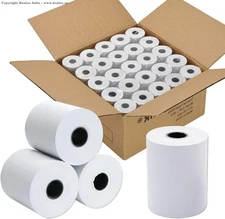 10 Rolls 2 1/4 x 150 ft White Adding Machine Tape Paper Rolls Premium One Ply...