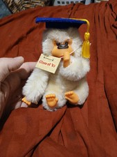 VTG NOS RUSS GONGA THUMB SUCKING MONKEY CLASS OF '83 GRADUATION CAP PLUSH APE