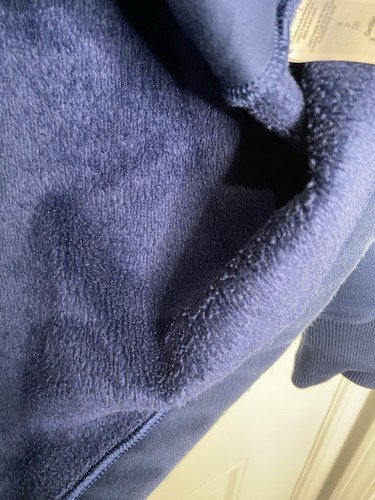 Athleta Women's Small Blue Hooded Pullover Zippered Sweatshirt Thumb Holes Soft - Picture 9 of 10