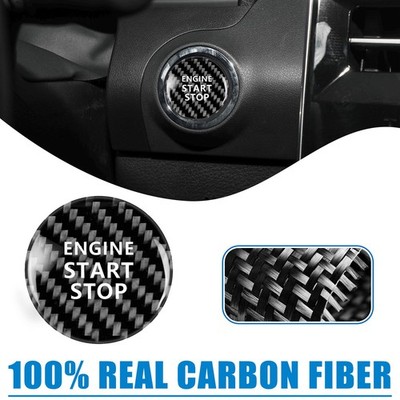 Engine Start Stop Button Cover For Corolla RAV4 Camry Highlander REAL CARBON