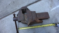 Vintage Sawyer Oswego NY Tool Co. Bench Vise 14  4 Inch  free ship USA Nice