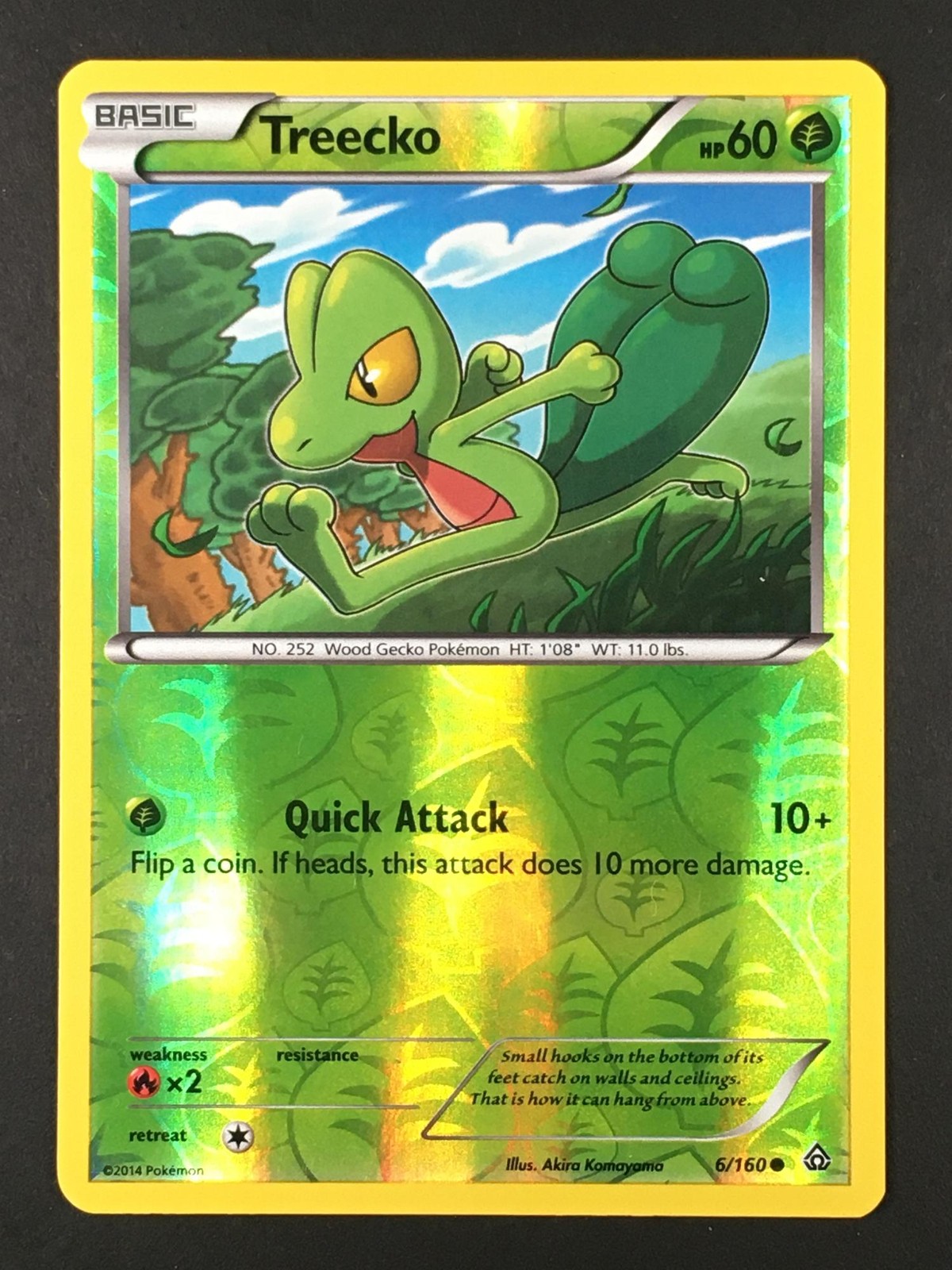 Pokemon TCG Treecko 6/160 Primal Clash Reverse Holo Common LP