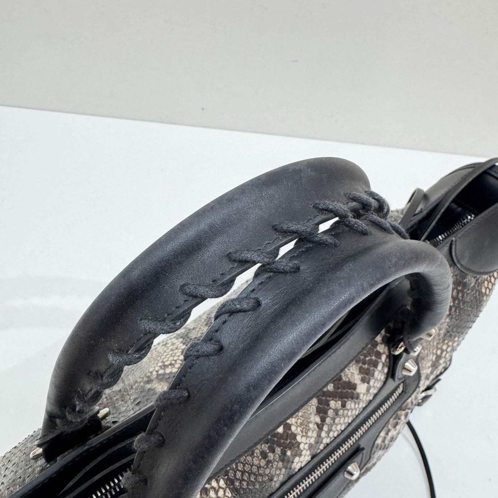 BALENCIAGA The City Multicolor Python Embossed Le… - image 15