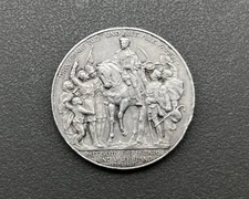 900/- Silbermünze, 3 Mark, 1913, Der König rief und alle kamen, Jahrhundertfeier