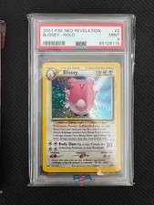 Pokémon Blissey Neo Revelation Holo Rare PSA 9 2/64 English 2001 Unlimited on eBay