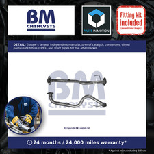 Exhaust Pipe + Fitting Kit fits NISSAN MICRA K12 1.2 Front 03 to 10 BM Quality