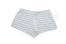 Honeydew Intimates Shorts Womens Large Gray Striped Sleep Lounge Drawstring