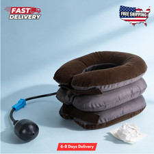 Cervical Neck Traction Device Collar Brace Support Pain Relief Stretcher Therapy