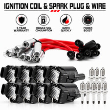 8X Ignition Coil+Spark Plug+Wire For GMC Savana 2500 3500 2003-2007 6.0L UF262