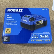 Kobalt 24V Max 4Ah Lithium-Ion Power Tool Battery. 761710 New Factory Sealed
