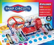 Snap Circuits Jr. SC-100 Electronics Exploration Kit, Over 100 Projects, Full