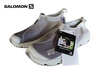 Salomon RX Moc 3.0 Glacier Grey Silver Metallic Mesh Slip On Gorpcore Mens 12