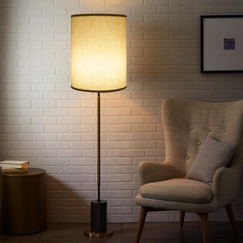 Tall Lamp Shade, White Drum Lampshade for Table Lamps Floor Lamp, 10" Top X 1... - Picture 5 of 7