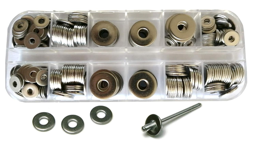 300Pcs Rivet Back-Up Washers Kit-Stainless Steel Assortment for 1/8