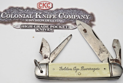 Scarce Antique  Pre-1940 Era Unmarked (Colonial) - Scout Utility Premium Knife