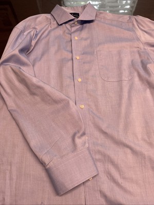 Buttoned Down Brand Men s Long Sleeve  17 1/2 Neck 34 Sleeve Classic Dress Shirt