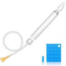 Baby Nasal Aspirator with 24 Replacement Filters - Soft Silicone Tip Nose Sucker