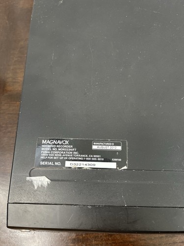 Magnavox MDR533H/F7 HDD & DVD Recorder No Remote Tested Working - Picture 5 of 11