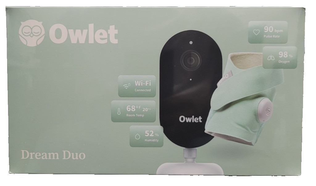Owlet Dream Duo 3rd Gen Baby Sock Monitor and Camera PS03NMWUSN NEW FREE SHIP