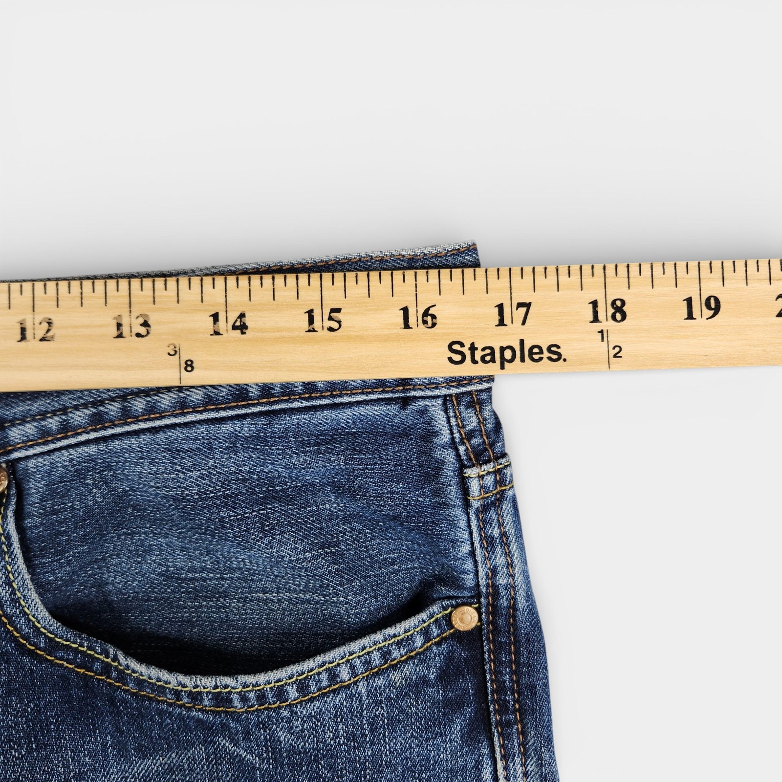 Vintage Diesel Kuratt Jeans Mens 33x30 Blue Straight Button Fly Made in Italy thumbnail 13