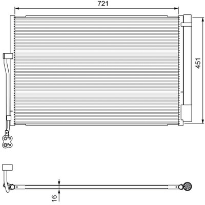Kondensator Klimaanlage VALEO 814379 für Porsche VW Cayenne Touareg