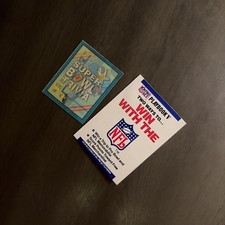 Rare 1990 NFL Super Bowl Trivia And Playbook Cards