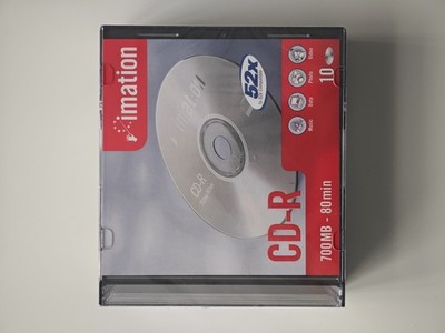 x10 Imation Rohling CD-R Discs Top 80 min 700 MB 52x Geschwindigkeit Neu & Versiegelt