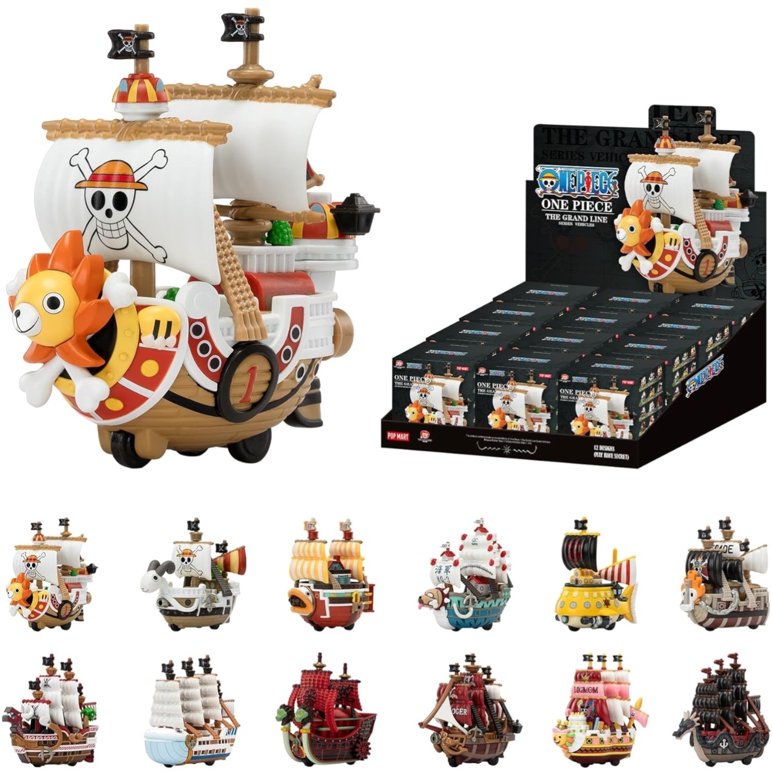 One Piece - The Grand Line Series Vehicles Blind Box Figures, Collectible Toy...