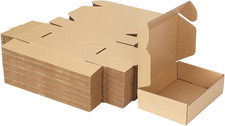 7X5X2 Inches Shipping Boxes Pack of 50, Small Corrugated Cardboard Box for Maili