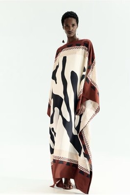 Viral H&M Limited Edition Printed Kaftan Dress (Rust red/Patterned) Sz Medium | eBay Viral H&M Limited Edition Printed Kaftan Dress (Rust red/Patterned) Sz Medium | eBay