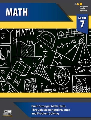 Core Skills Mathematics Workbook Grade 7 - paperback Houghton Mifflin Harcou...