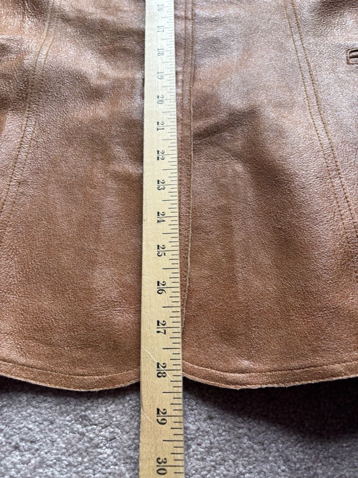 Vintage Western Leather Jacket Rancher Aspen Chic Cowgirl 90’s Textured Blazer - Image 4 of 4