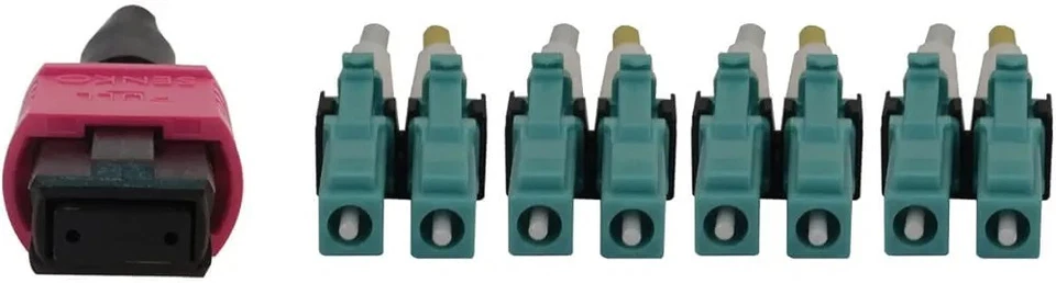 Tripp Lite Multimode Fiber Patch Cable, 50/125 OM4 MPO to 4X Switchable LC... - Image 3 of 4