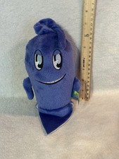 Pac-Man  The Ghostly Adventures 7" INKY Blue Ghost Plush 2012 Namco Pacman
